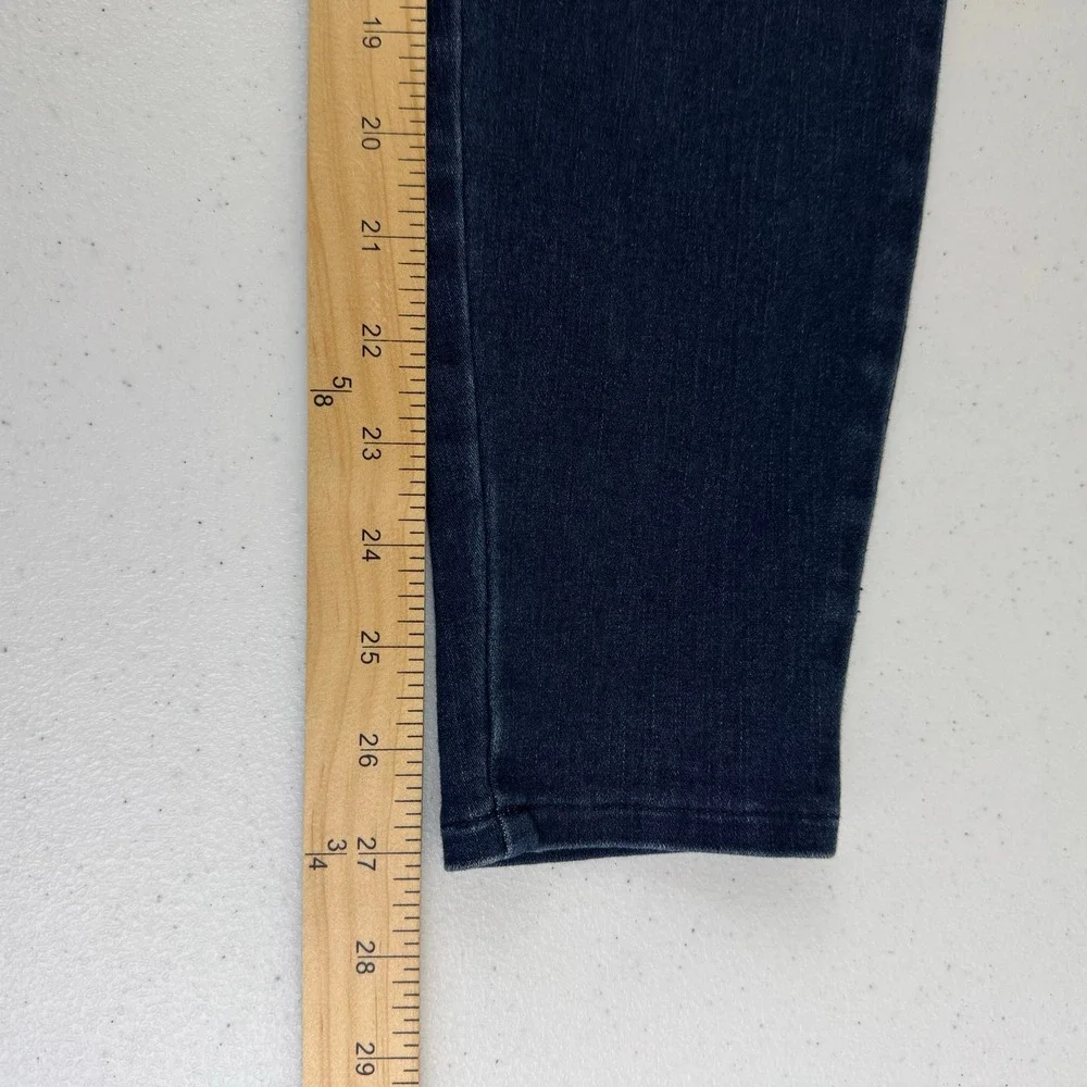 J. Jill Jeans Premium Flex High Rise Leggings Stretch Blue Denim Womens Size 6